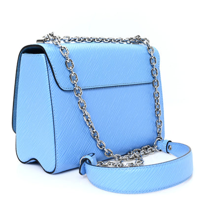 Louis Vuitton Epi Tropical Birds Twist Shoulder Bag MM Bleuet 4 of 10