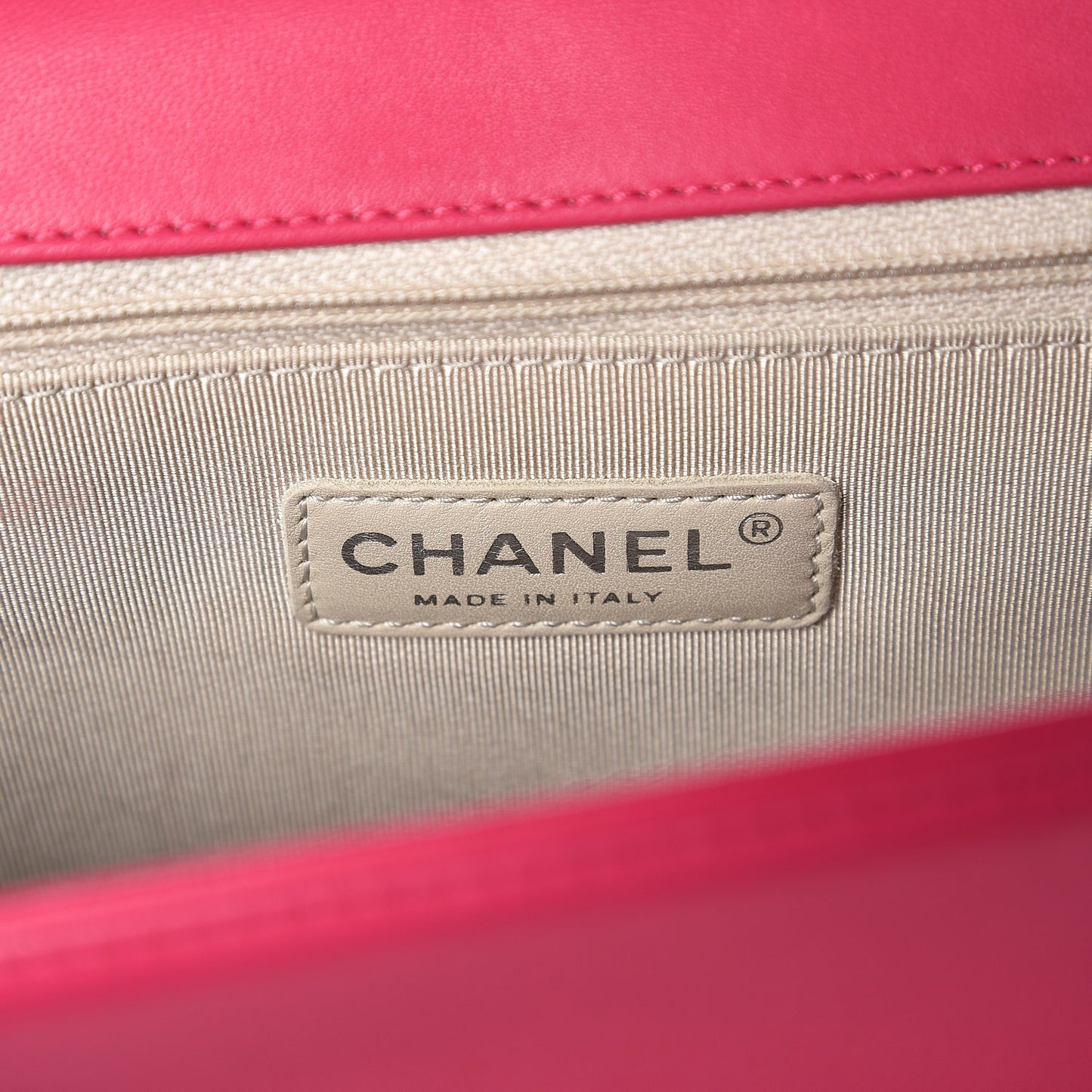 Lambskin Quilted Large Boy Flap Pink