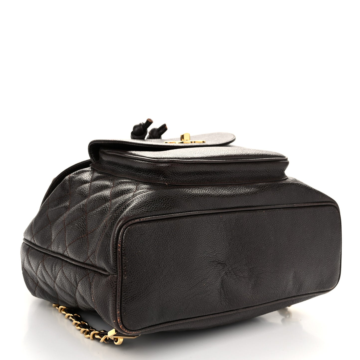 Caviar Quilted CC Backpack Brown