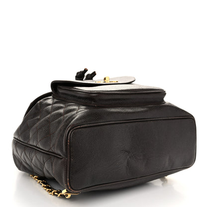Chanel Caviar Quilted CC Backpack Brown 4 of 14