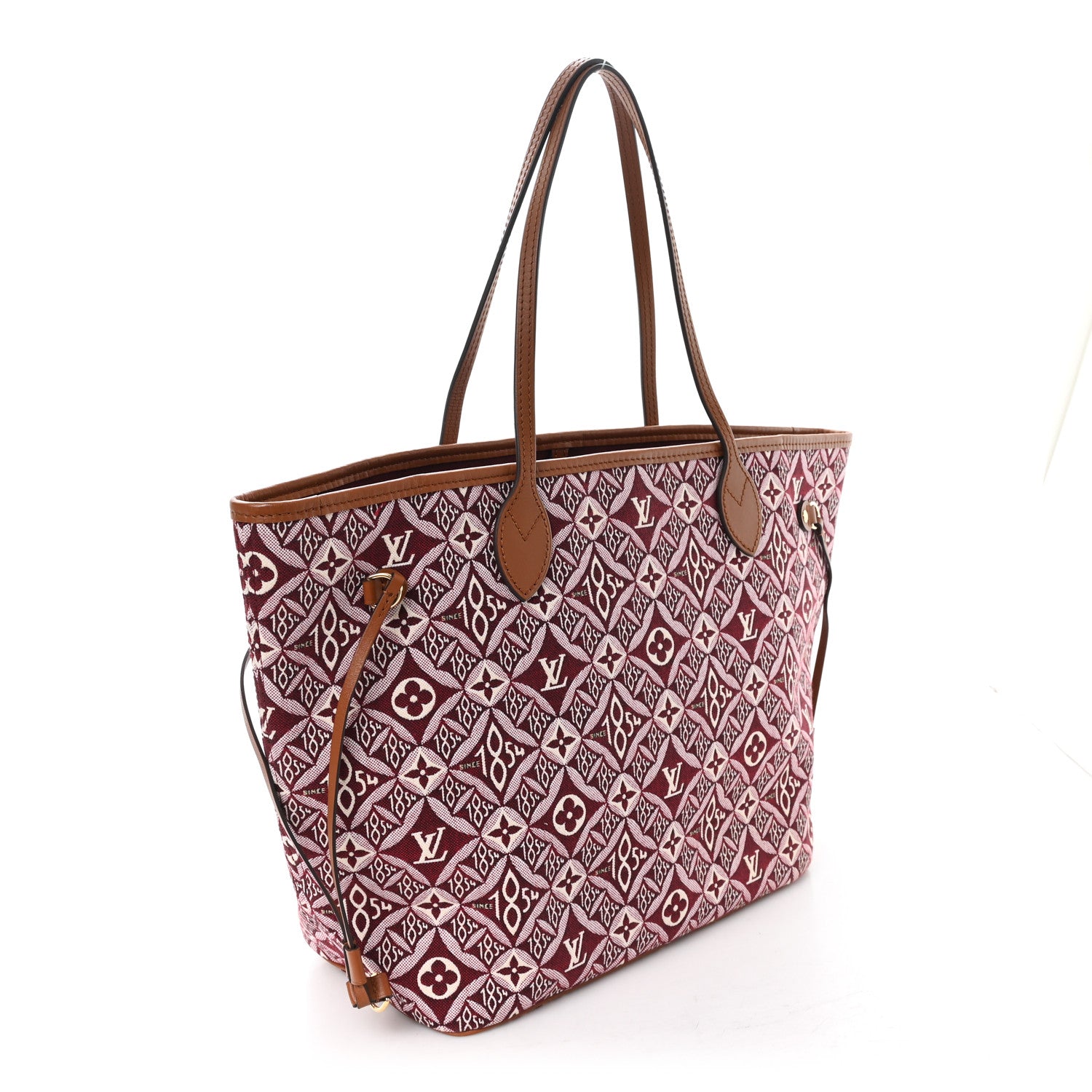 Louis Vuitton Jacquard Since 1854 Neverfull MM Bordeaux 3 of 10