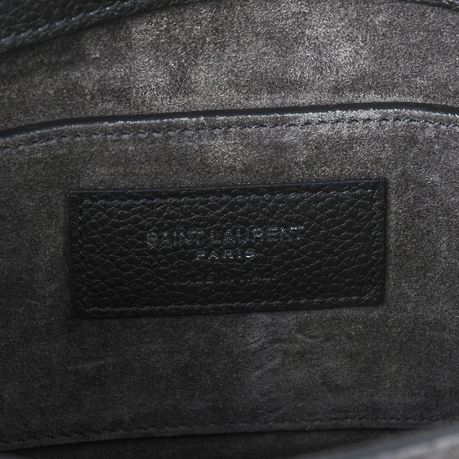 Saint Laurent Grained Calfskin Medium Monogram Sunset Black 6 of 6