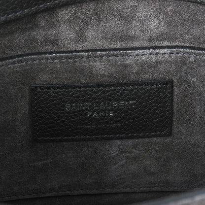 Saint Laurent Grained Calfskin Medium Monogram Sunset Black 6 of 6