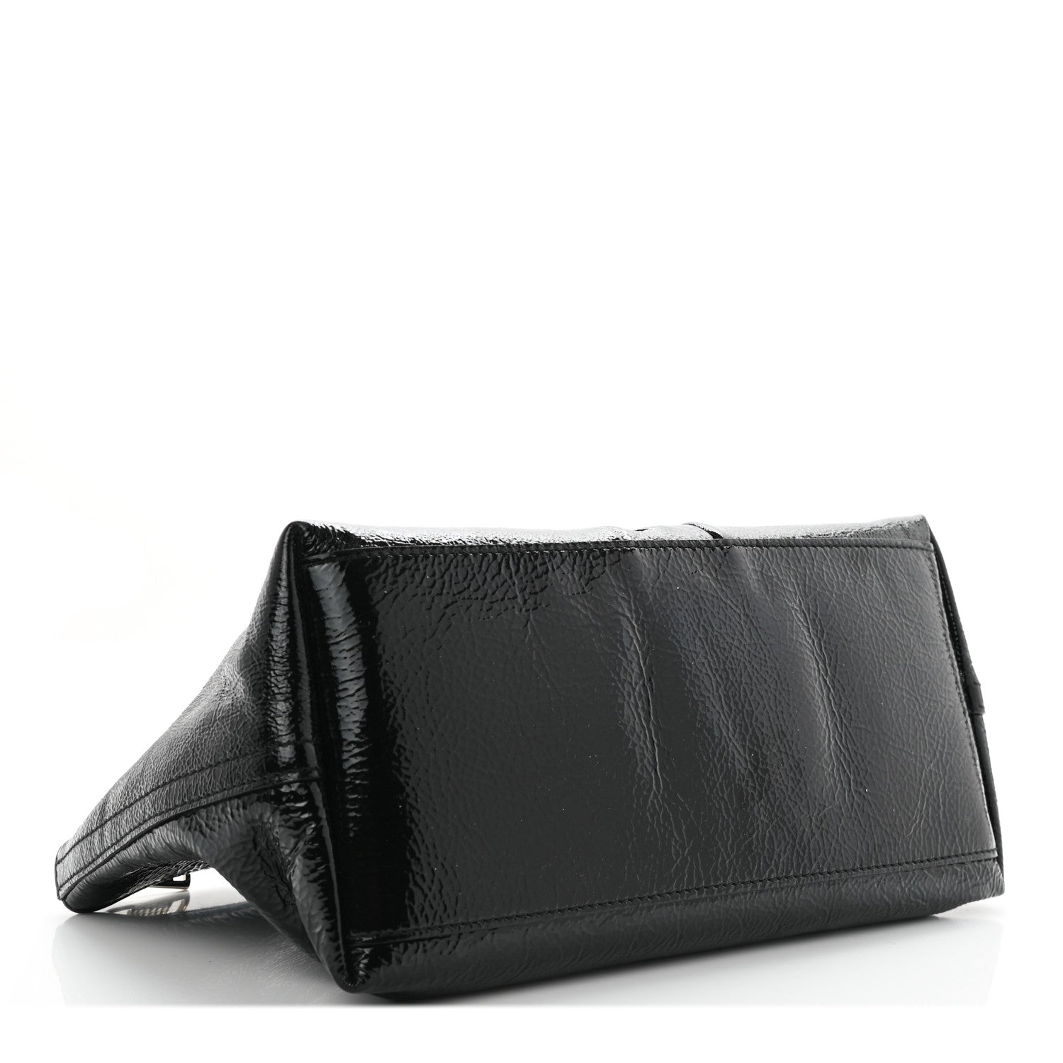 Saint Laurent Textured Patent Easy Y Pouch Black 3 of 7