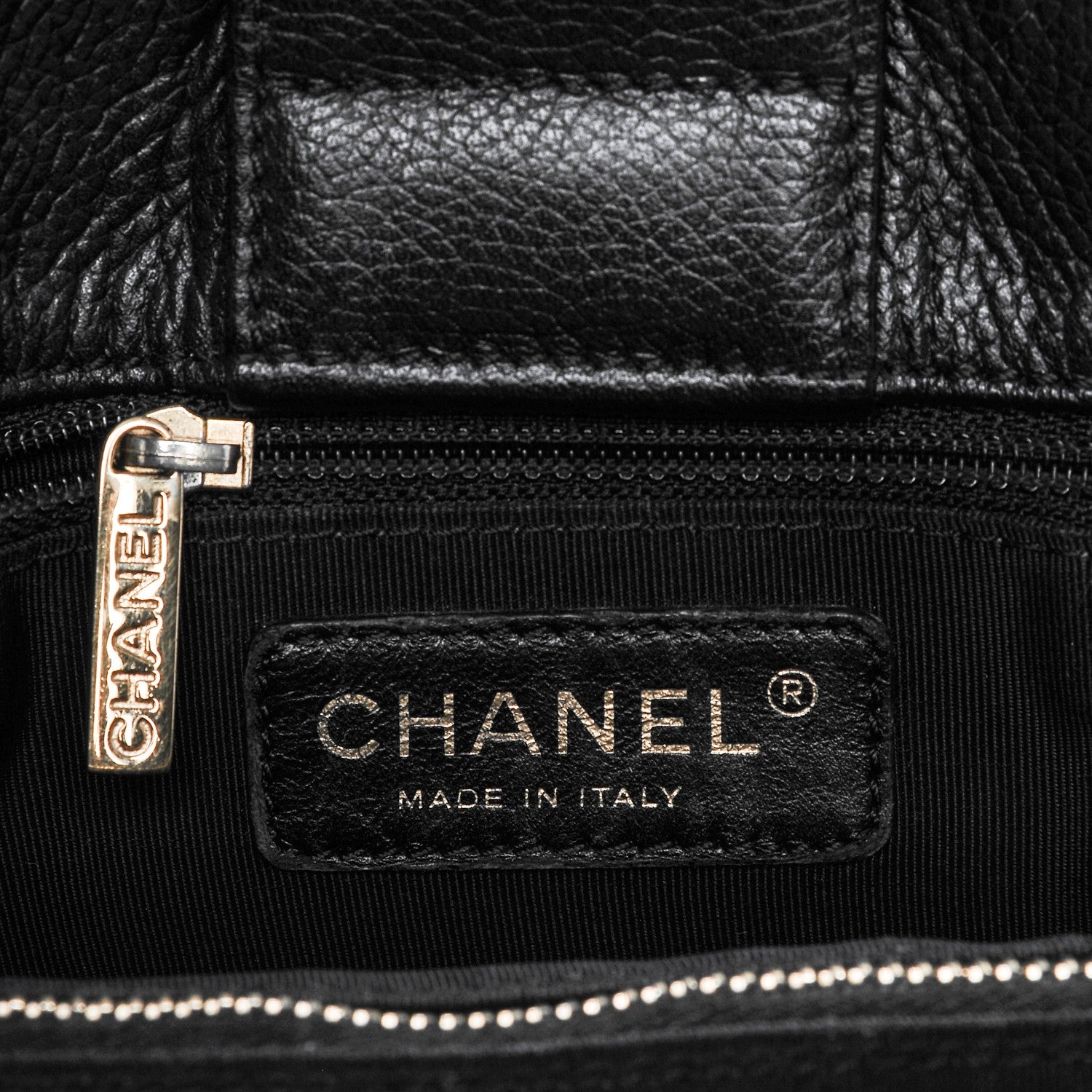 Chanel Calfskin Cerf Executive Shopper Tote Black 6 of 7