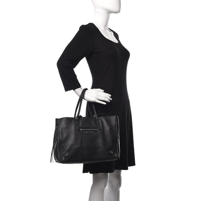 Balenciaga Veau Papier B4 Zip Around Tote Black 3 of 10
