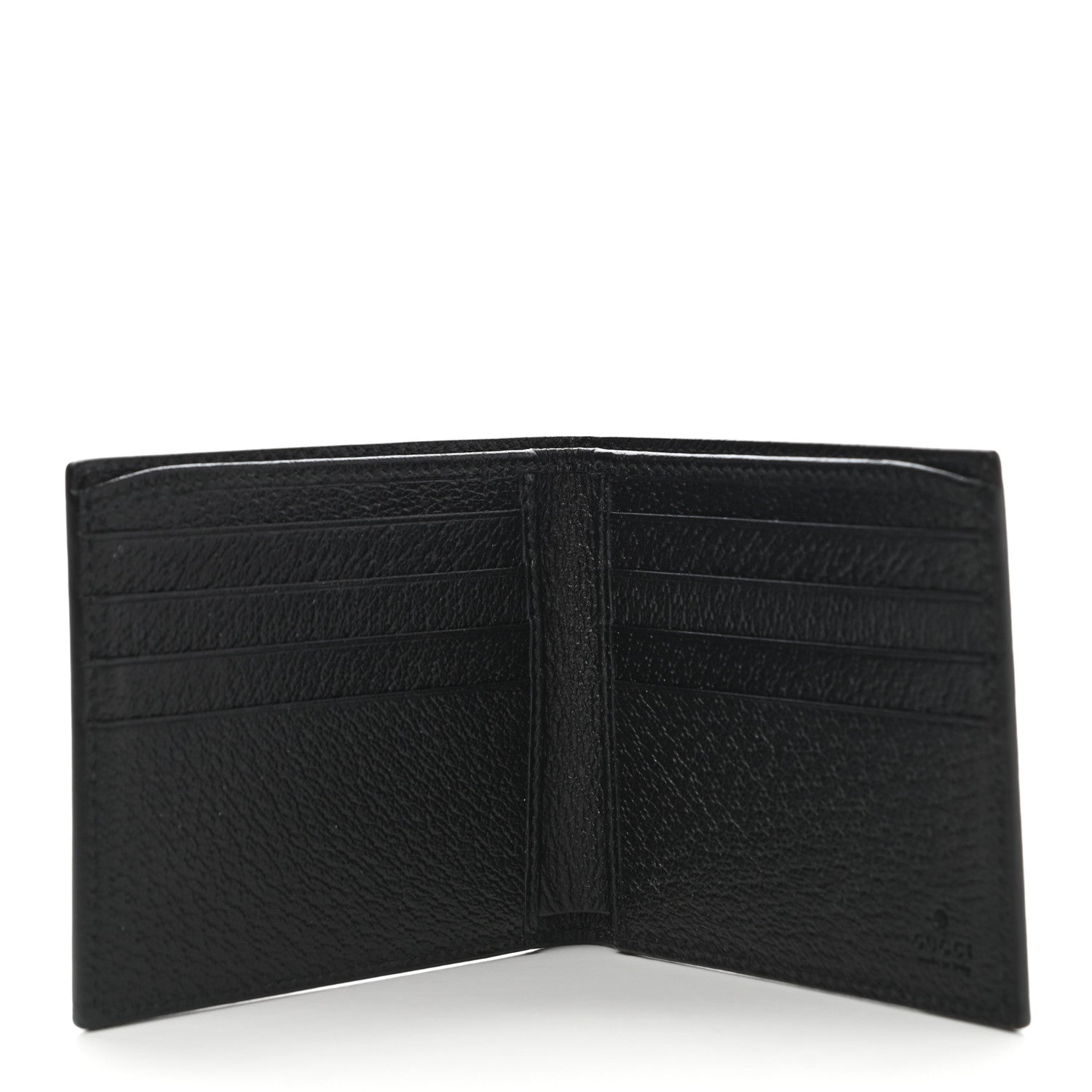 Gucci Calfskin Bee Bi-Fold Wallet Black 5 of 7