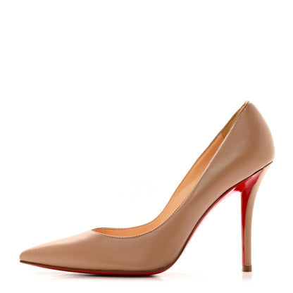 Christian Louboutin Nappa Apostrophy 100 Pumps 36.5 Nude 1 of 8