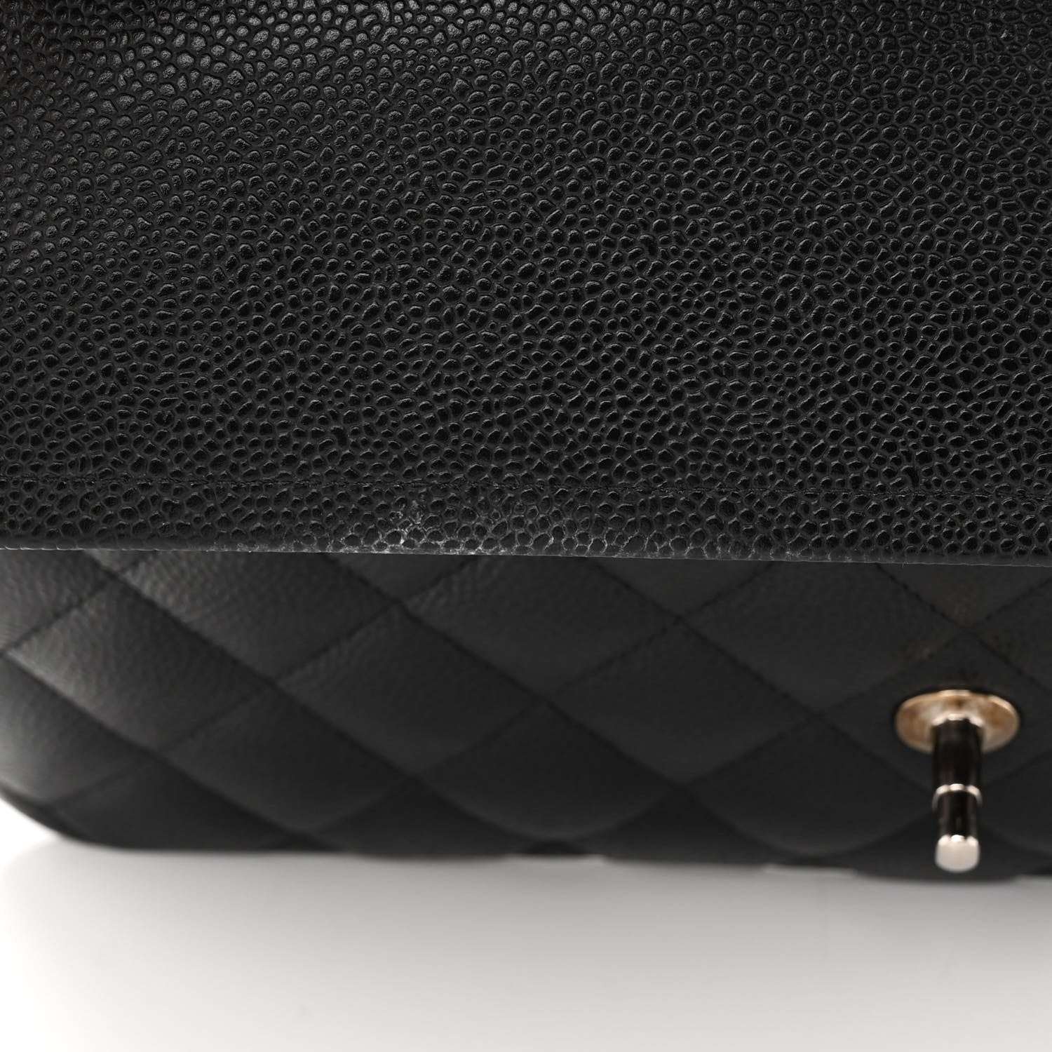 Chanel Caviar Quilted Jumbo Double Flap Black 12 of 12