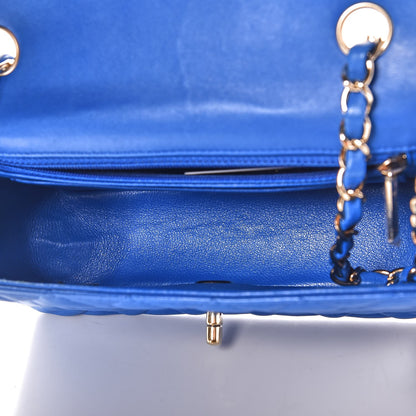 Chanel Lambskin Quilted Mini Rectangular Flap Royal Blue 5 of 11