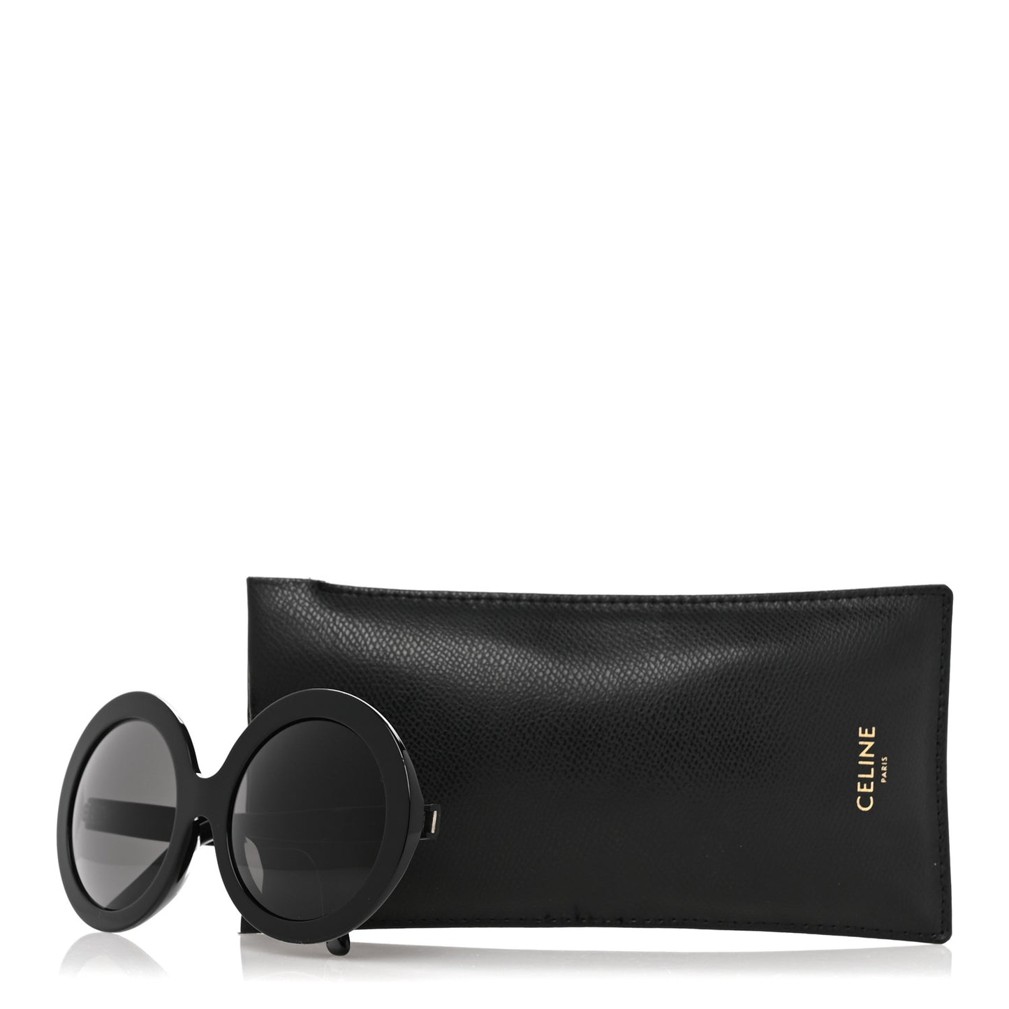 Acetate Round Sunglasses CL 40081U Black