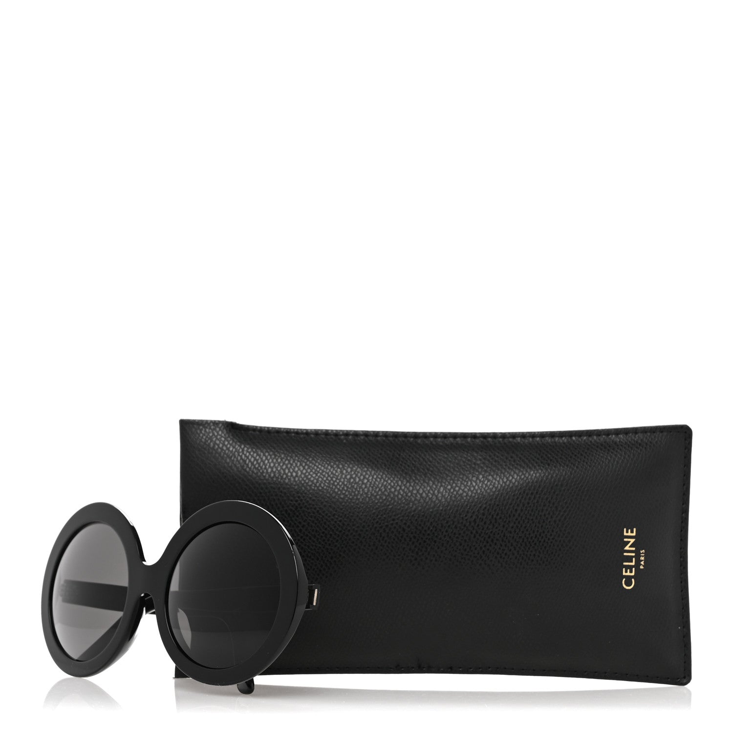Celine Acetate Round Sunglasses CL 40081U Black 8 of 8