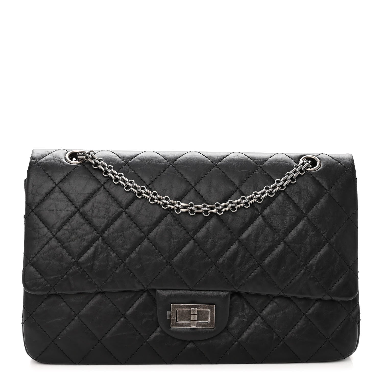 Chanel Aged Calfskin Quilted 2.55 Reissue 227 Flap Black 1 of 11