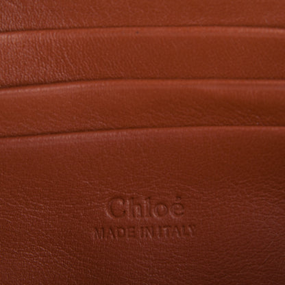 Chloe Suede Calfskin Mini Faye Shoulder Bag Tobacco 6 of 7
