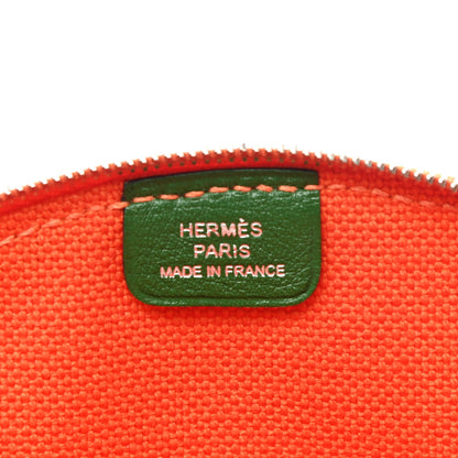 Hermes Canvas Tutti Frutti Citron Clutch Feu 6 of 7