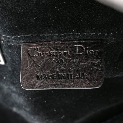 Christian Dior Crinkled Calfskin Cannage Medium Dior Tojours Bag Black 7 of 13