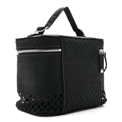 Christian Dior Mesh Embroidered Diortravel Vanity Case Black 3 of 10