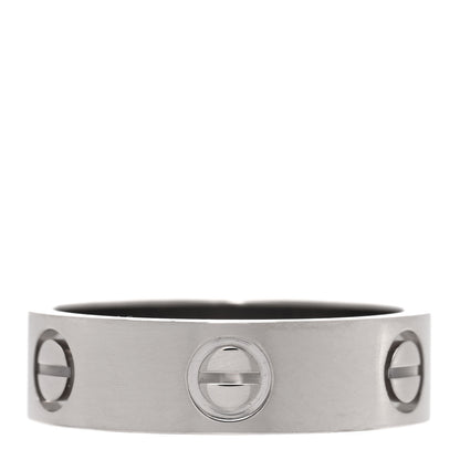 Cartier 18K White Gold 5.5mm LOVE Ring 54 7 3 of 4