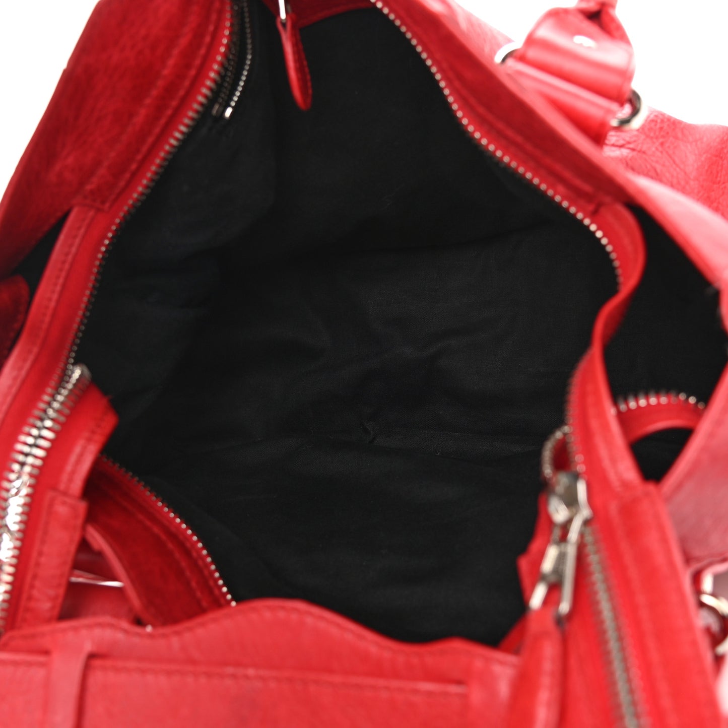 Agneau Giant 21 Silver Hardware City Rouge Coquelicot