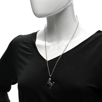 Hermes Palladium Panache Pendant Necklace 2 of 8