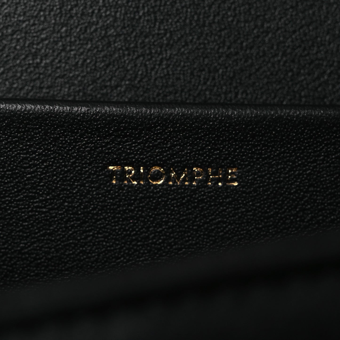 Shiny Calfskin Medium Triomphe Black