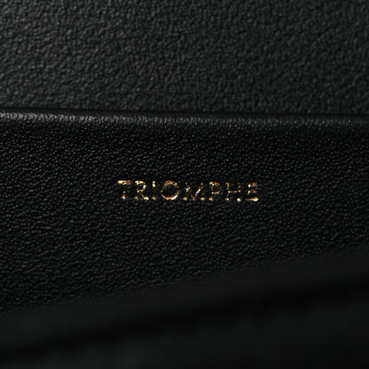 Celine Shiny Calfskin Medium Triomphe Black 8 of 13