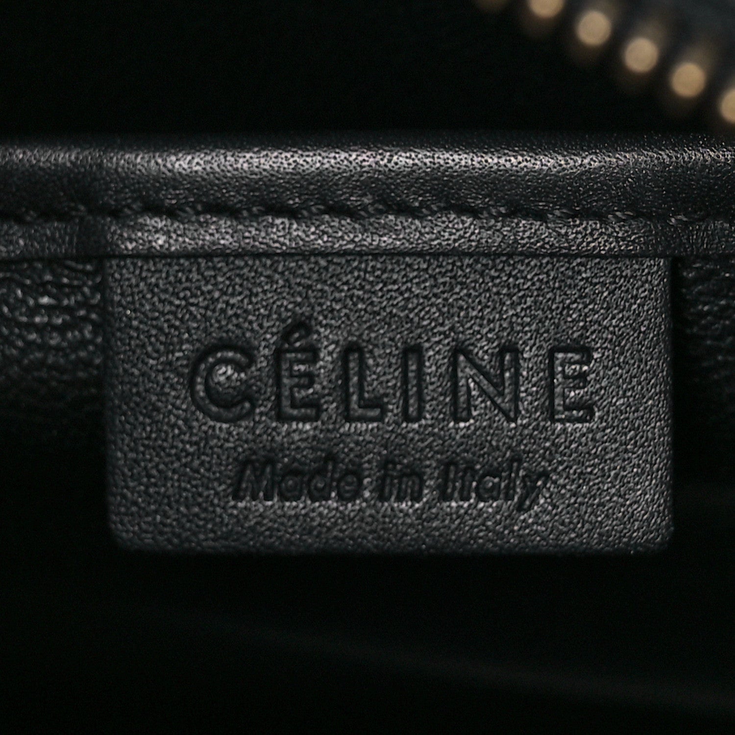 Celine Drummed Calfskin Suede Nano Tri-Color Luggage Amber 5 of 12
