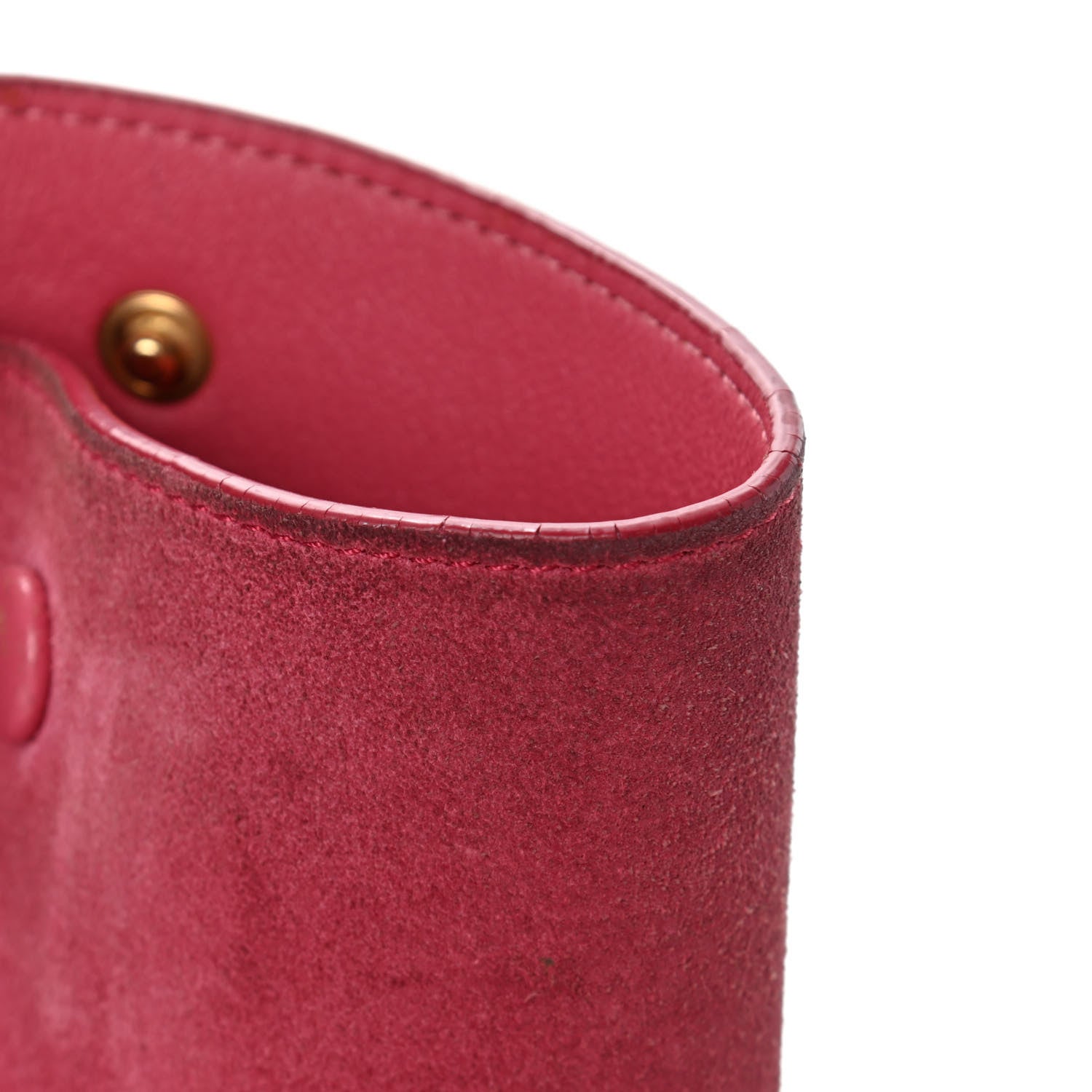 Celine Smooth Calfskin Suede Medium Tri-Color Trapeze Pink 5 of 12