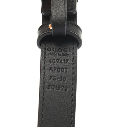 Gucci Calfskin Double G 20mm Belt 75 30 Black 5 of 5