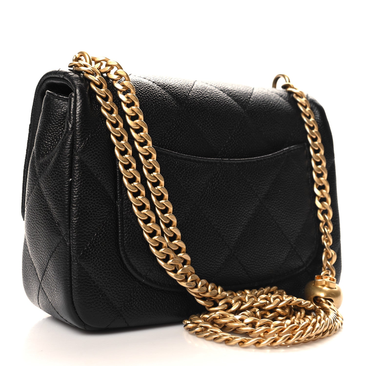 Chanel Caviar Quilted Mini Sweetheart Flap Black 3 of 11