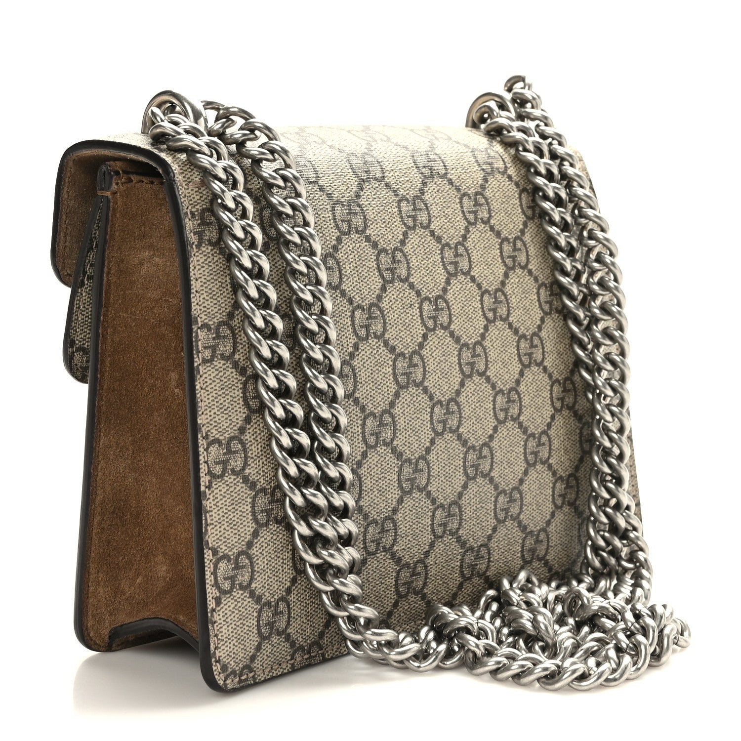 Gucci GG Supreme Monogram Mini Dionysus Shoulder Bag Taupe 3 of 9