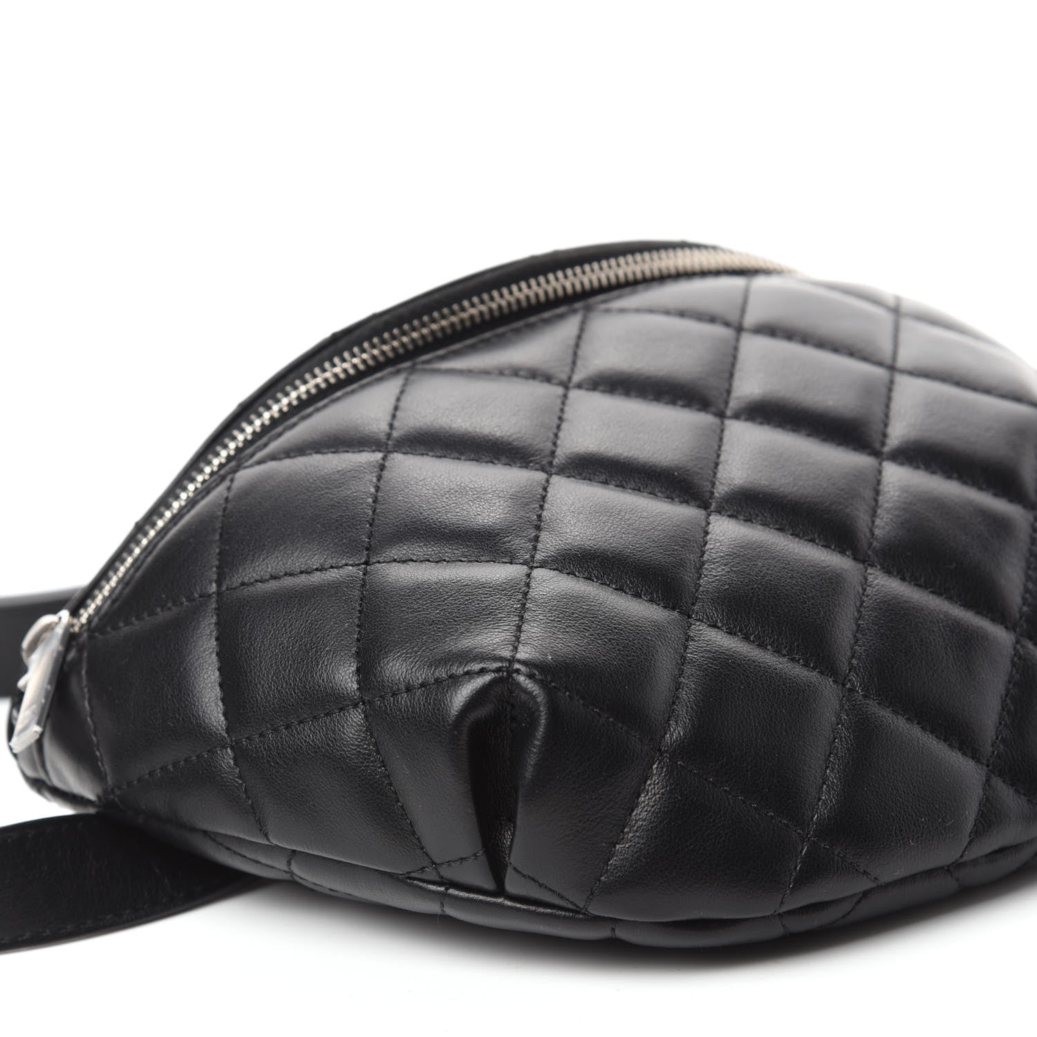 Chanel Lambskin Quilted Waist Belt Bag Black 6 of 10