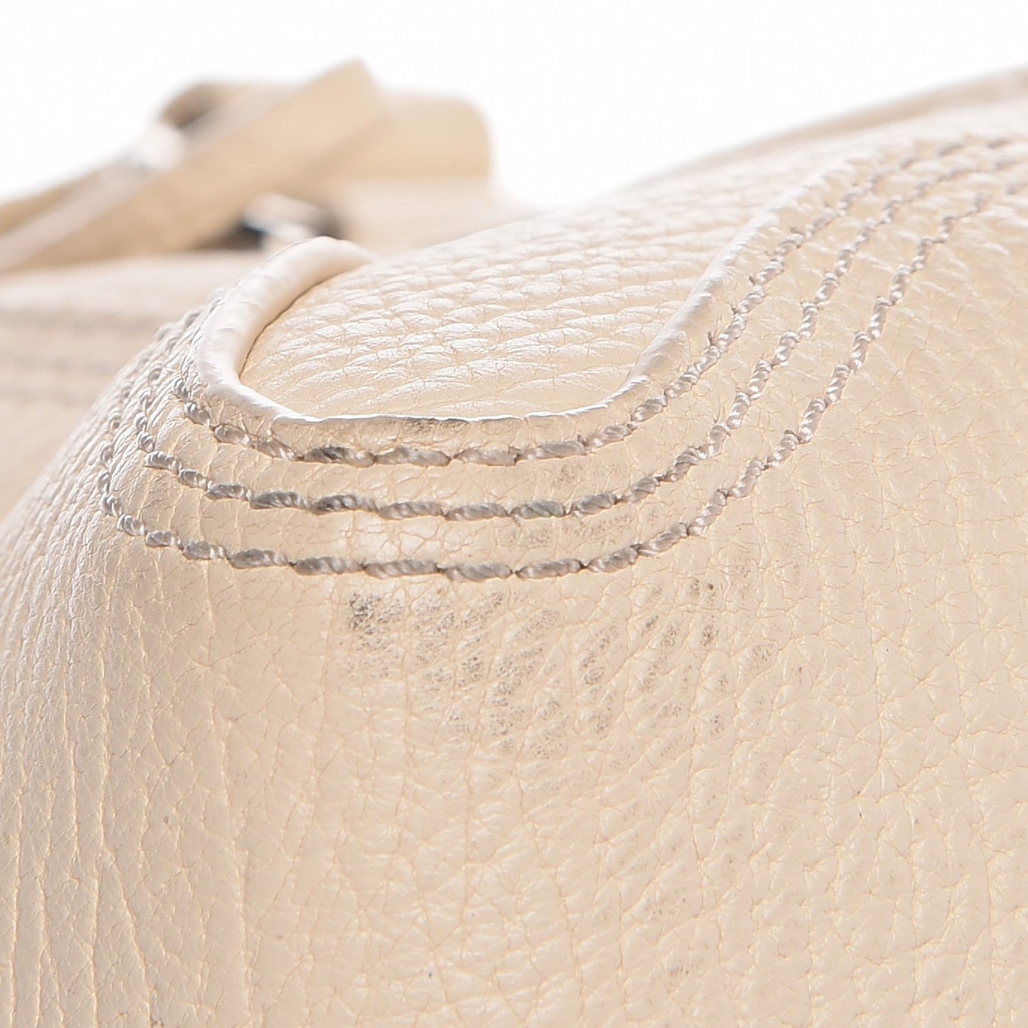 3.1 Textured Calfskin Medium Pashli Satchel Milk