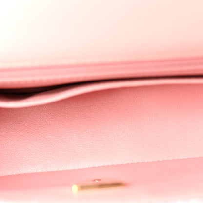 Chanel Tweed Quilted Mini Rectangular Flap Light Pink White 5 of 11