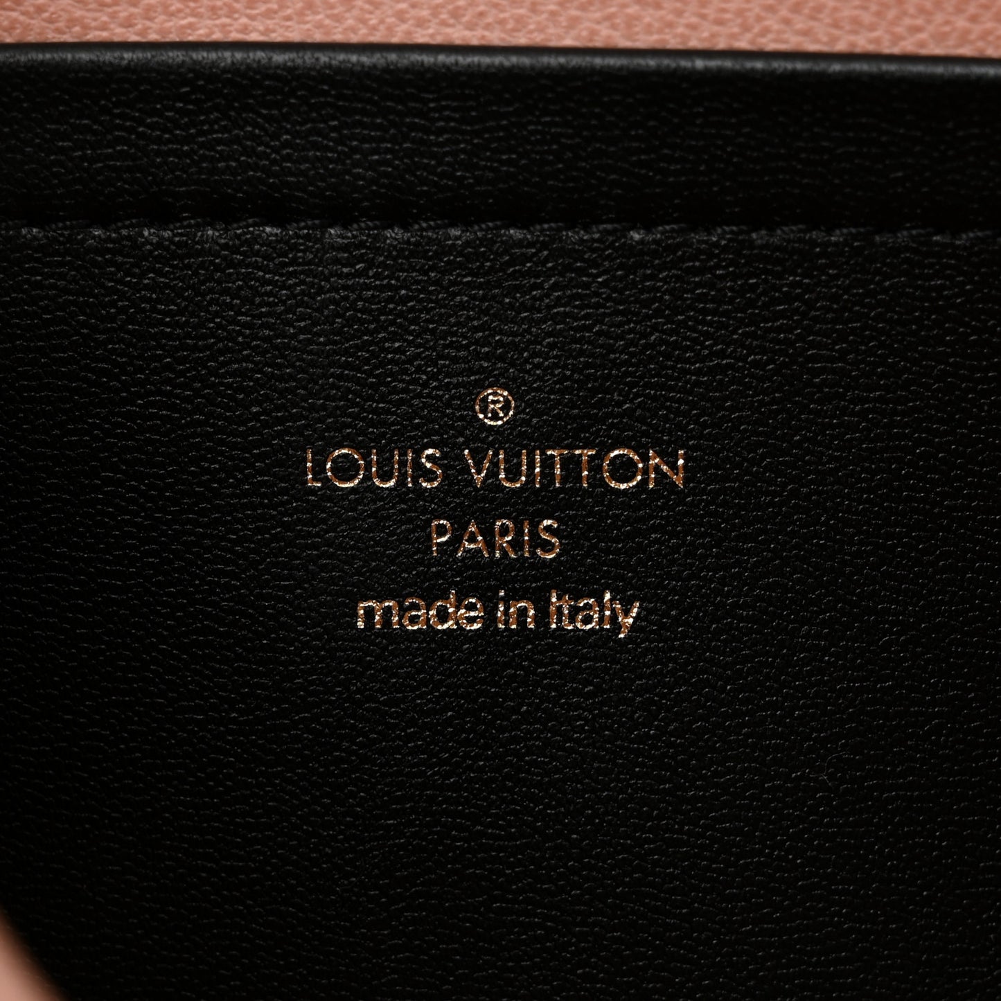 Lambskin Embossed Monogram Pochette Coussin Black