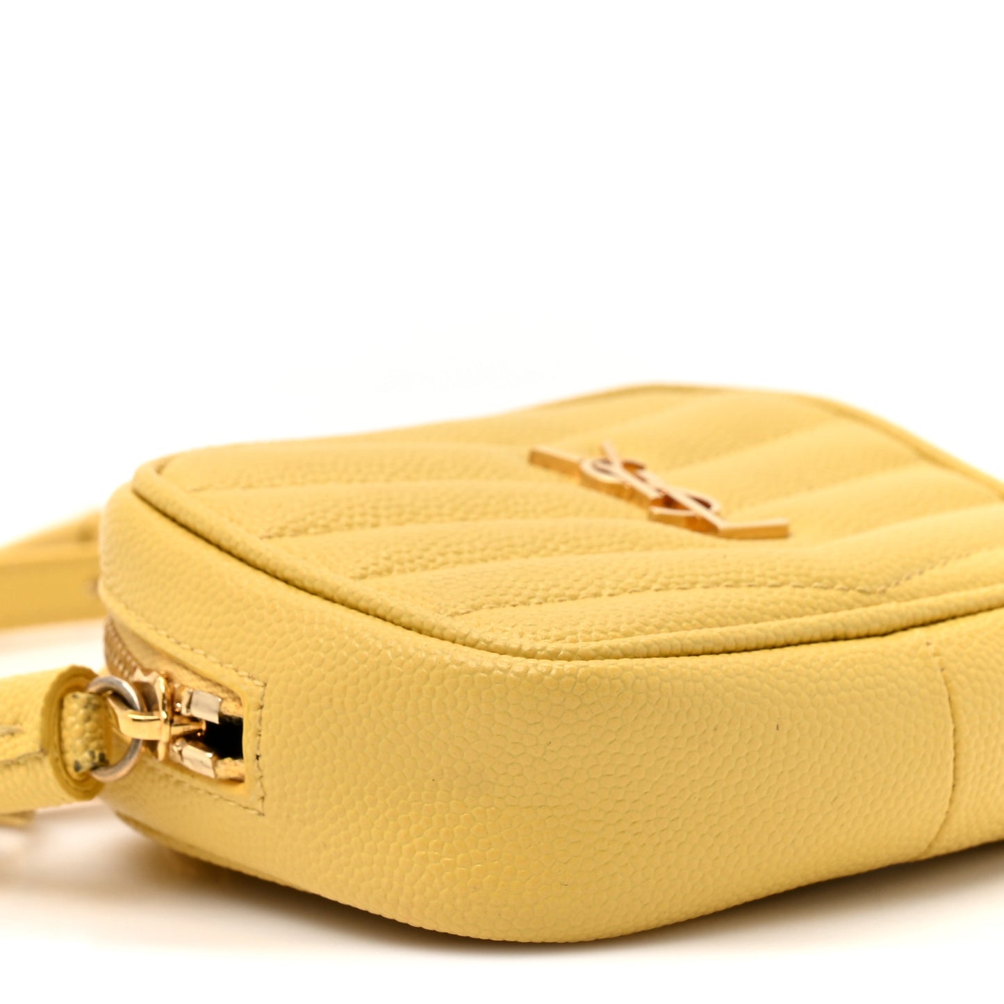 Grain De Poudre Matelasse Monogram Baby Lou Camera Bag Light Chartreuse
