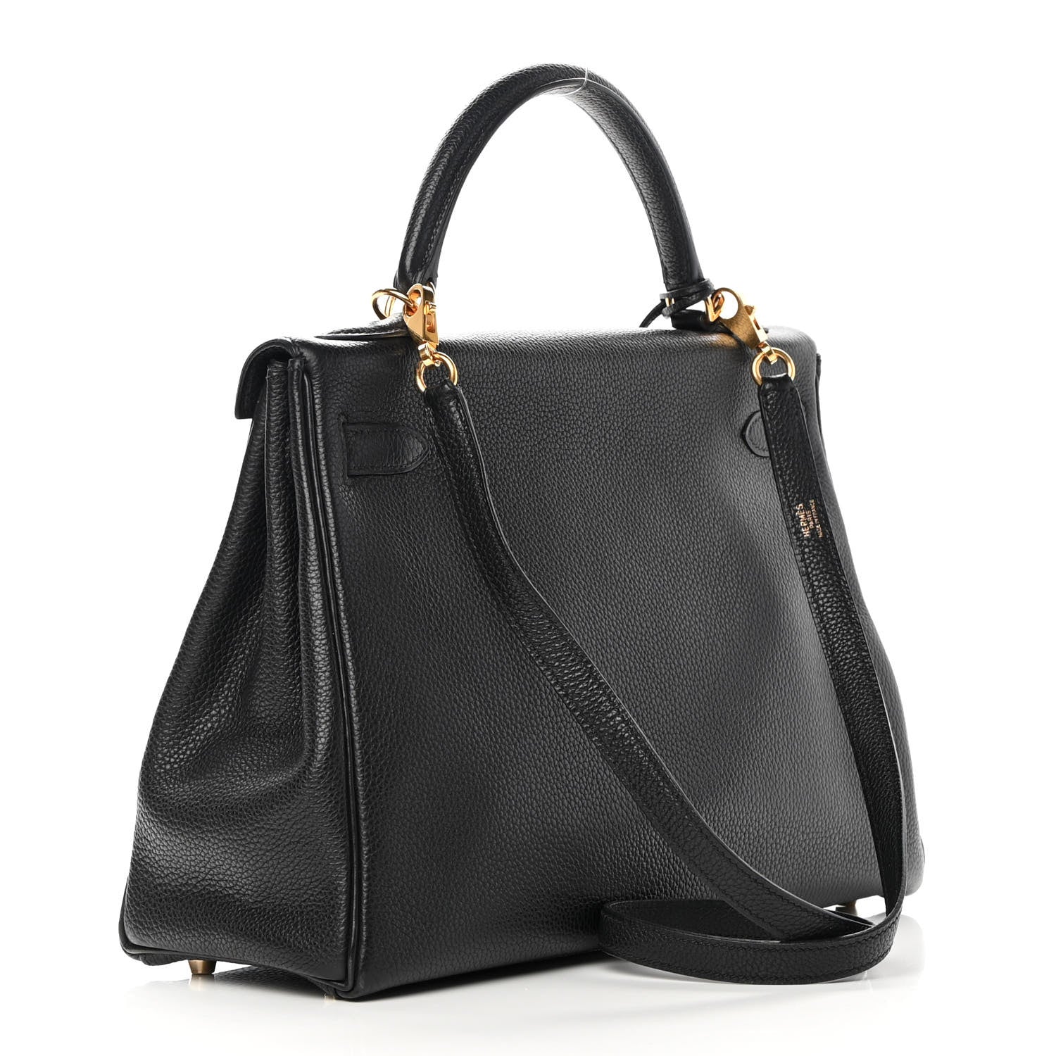 Hermes Taurillon Clemence Kelly Retourne 32 Black 3 of 21