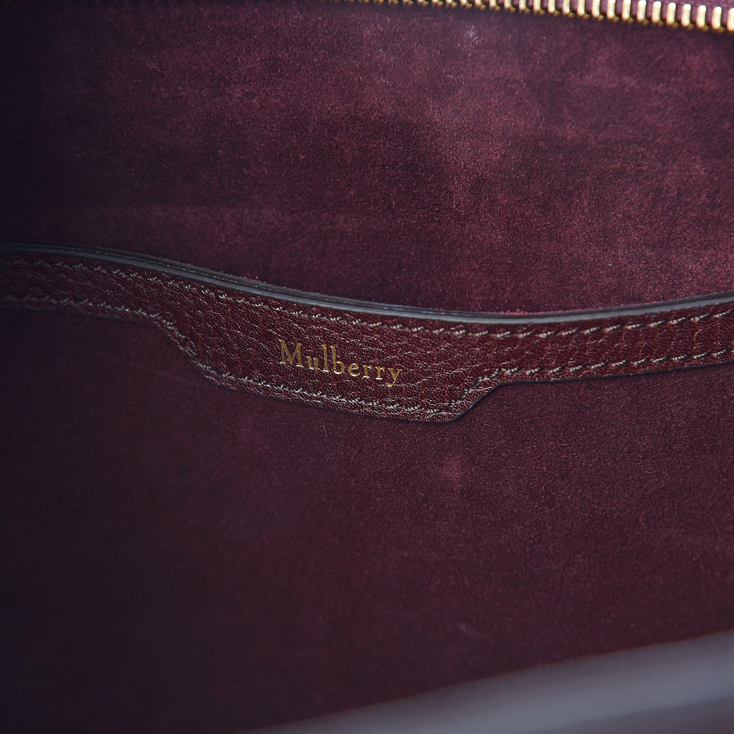 Grain Vegetable Tanned Calfskin Zipped Bayswater Oxblood