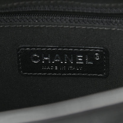 Chanel Patent Goatskin Quilted Medium Gabrielle Hobo Black 6 of 10