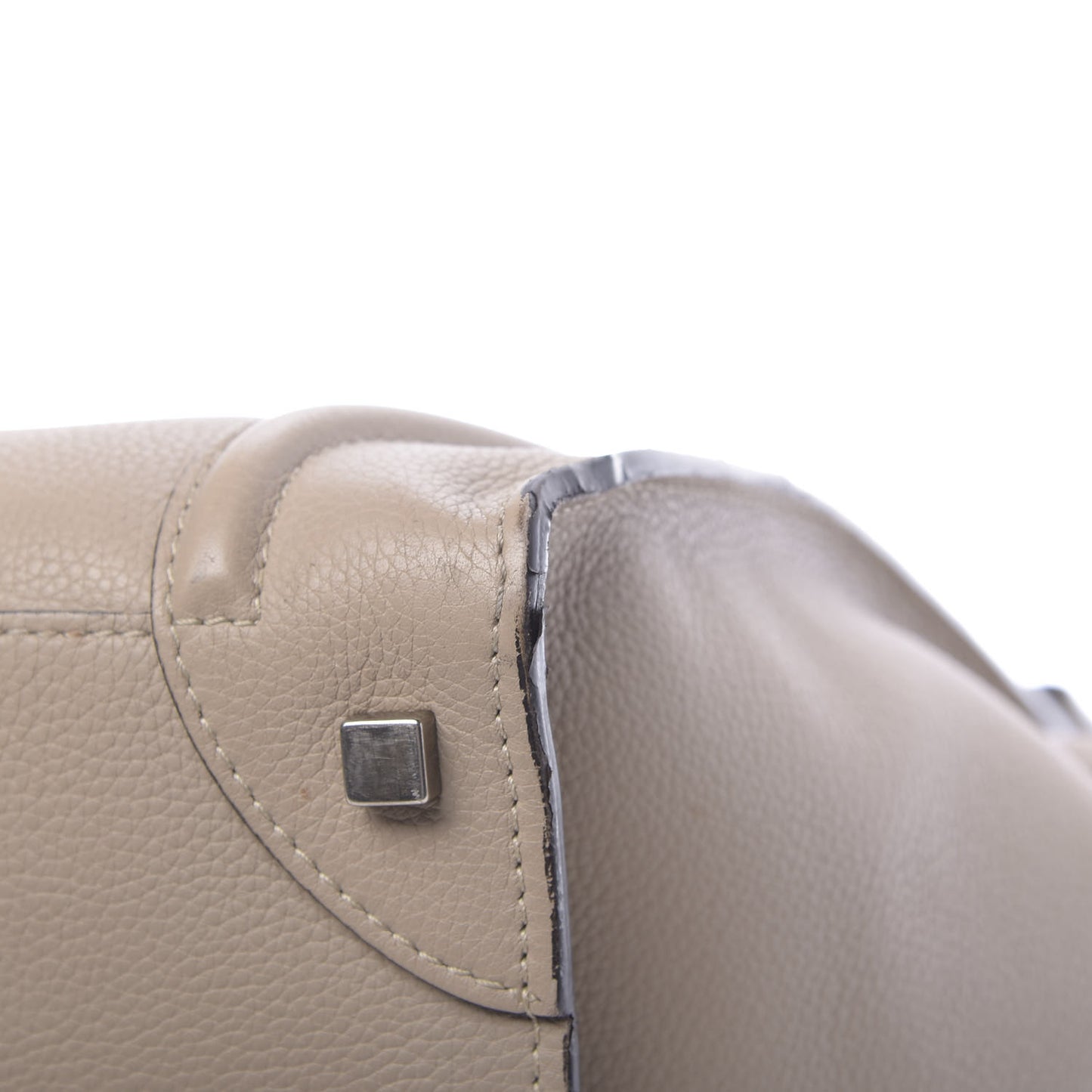 Drummed Calfskin Mini Luggage Dune