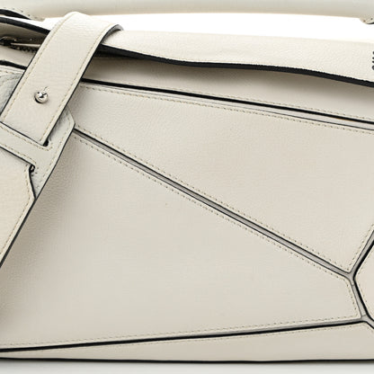 Loewe Grained Calfskin Small Puzzle Bag White 8 of 12