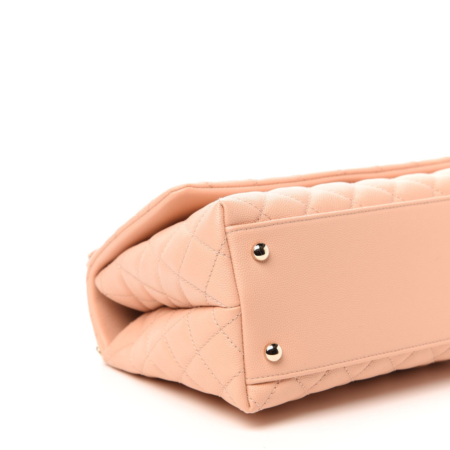 Chanel Caviar Quilted Small Coco Handle Flap Beige 6 of 11