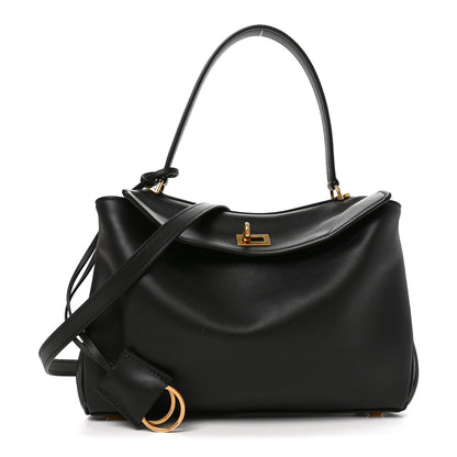 Balenciaga Natural Smooth Calfskin Medium Rodeo Top Handle Handbag Black 1 of 10