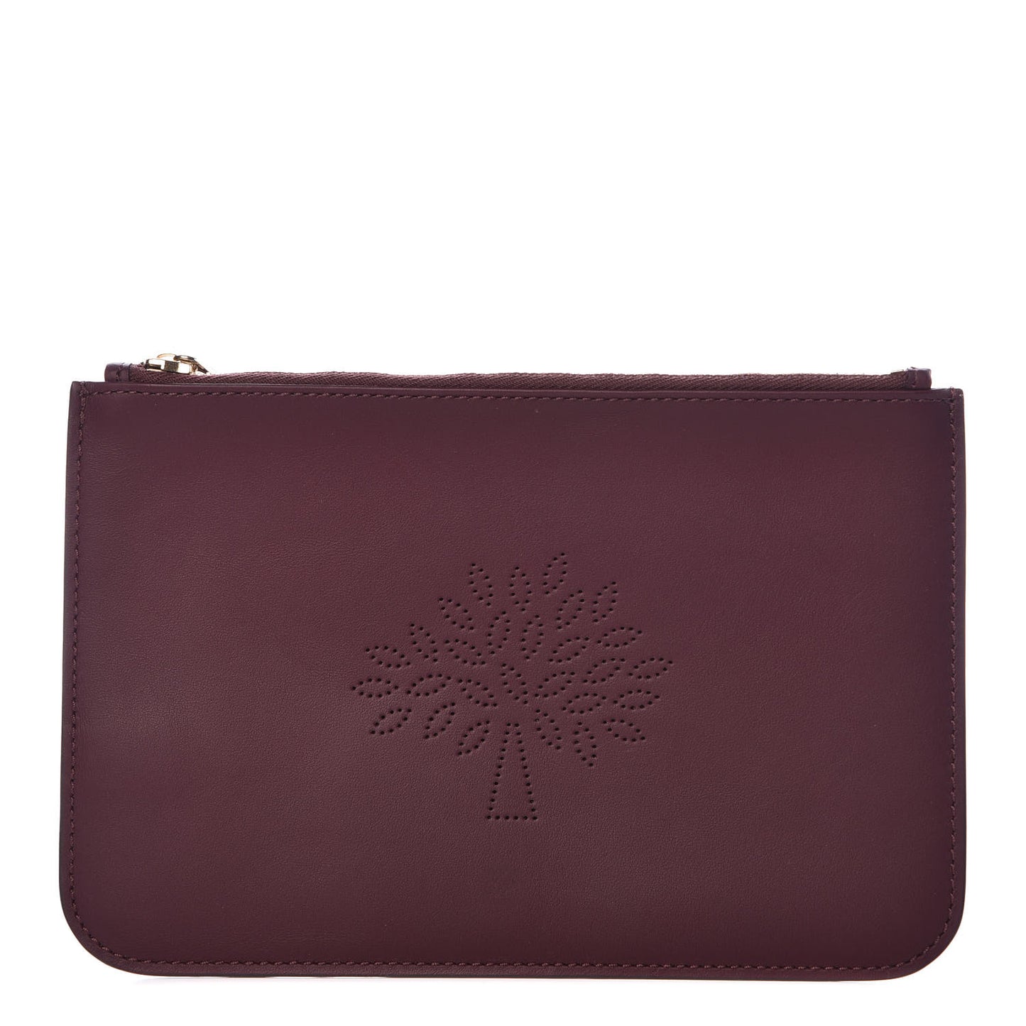 Nappa Small Blossom Pouch Oxblood