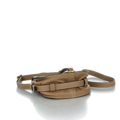 Chloe Calfskin Mini Marcie Round Crossbody Bag Nut 4 of 9