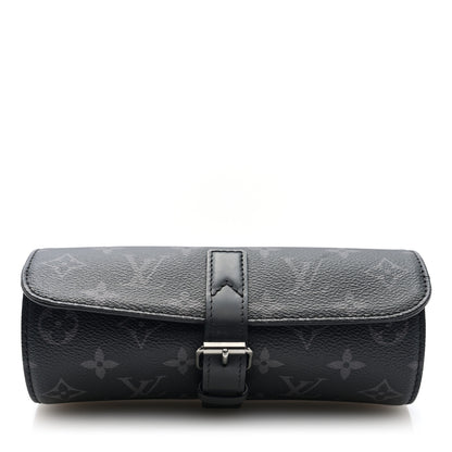 Louis Vuitton Monogram Eclipse 3 Watch Travel Case 1 of 6