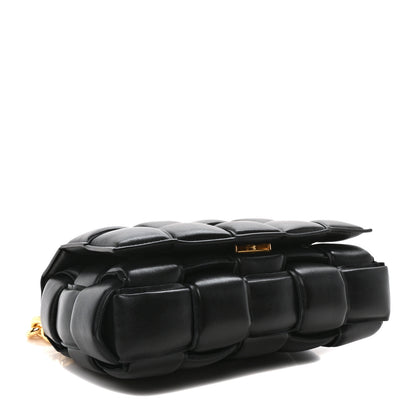 Bottega Veneta Lambskin Maxi Intreccio Padded Chain Cassette Crossbody Bag Black 4 of 9