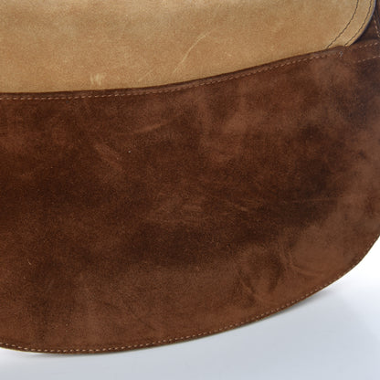 Christian Dior Suede Pony Hair Saddle Bag Brown 15 of 16