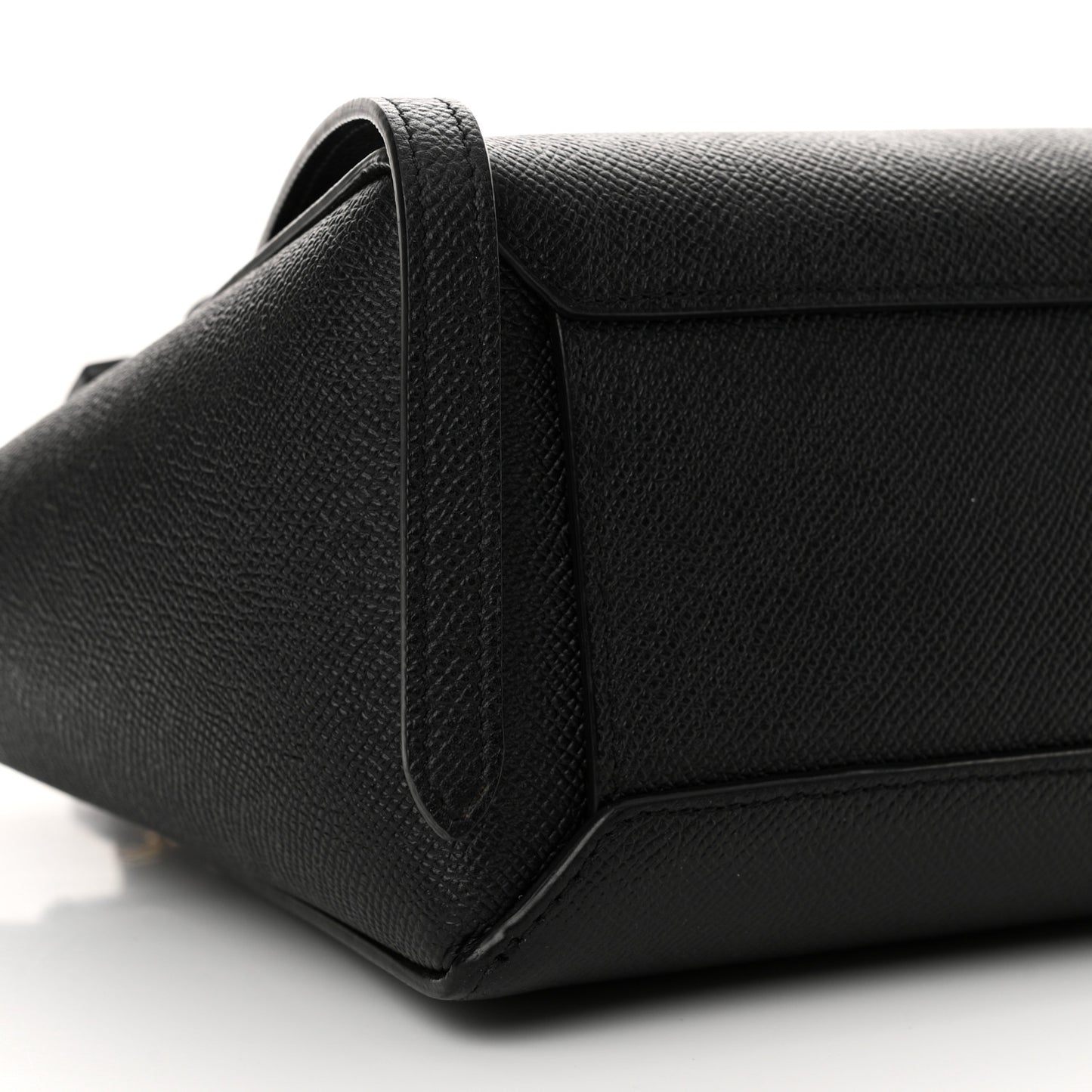 Grained Calfskin Nano Belt Bag Black