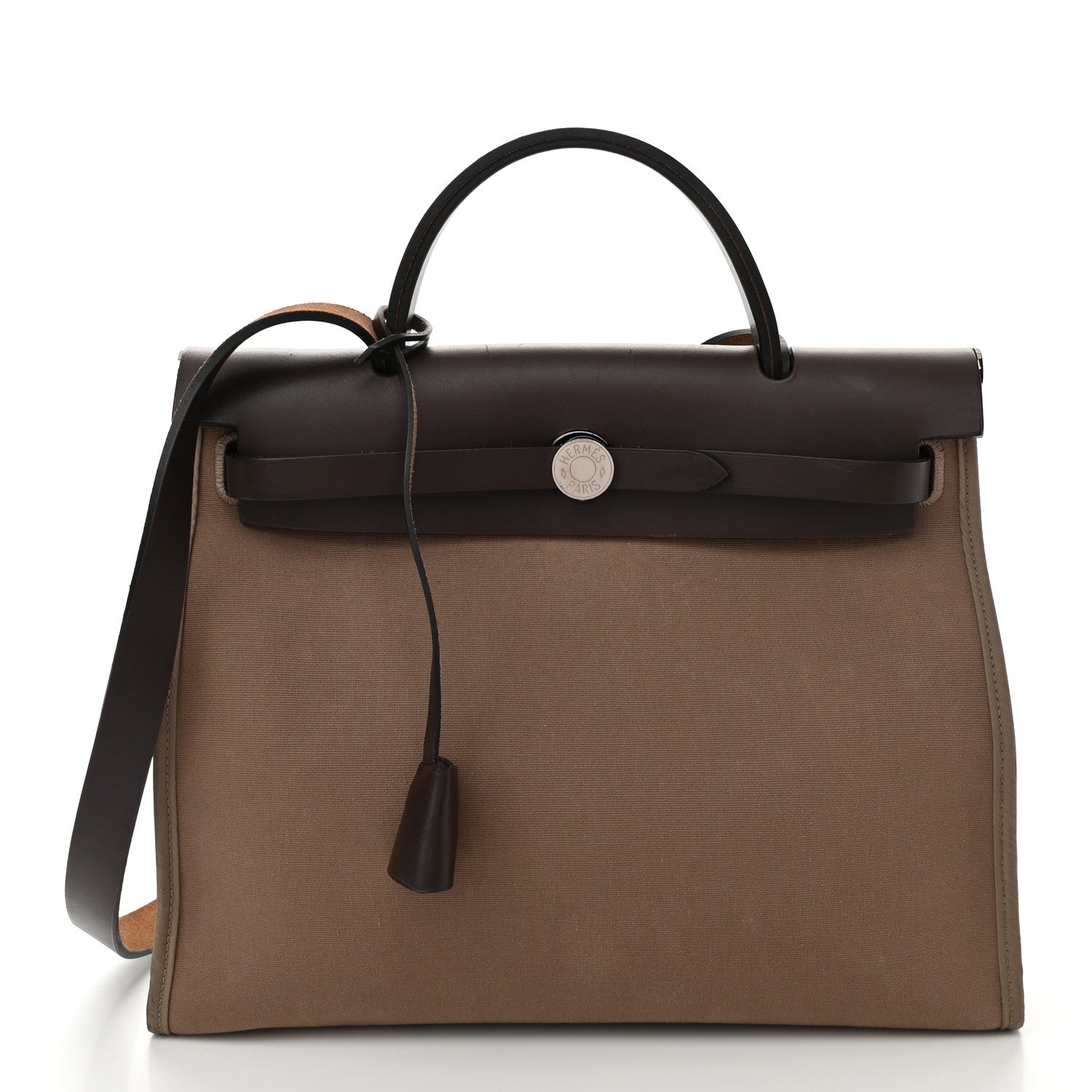Hermes Vache Hunter Toile Herbag Zip 31 PM Etoupe Ebene 1 of 12